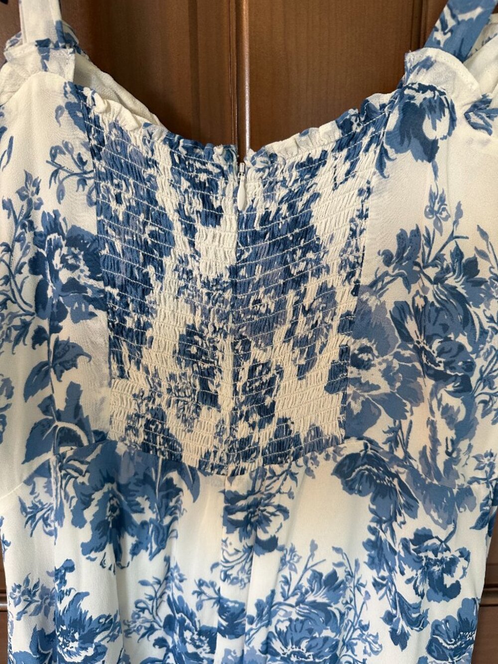 ~~NWT~~Reformation Nikita Dress in Olympia Blue Floral Toile - Picture 7 of 11